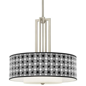 Carey 24" Brushed Nickel 4-Light Chandelier