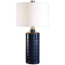 Thalia Blue Ceramic Table Lamp