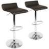 Ale White Adjustable Swivel Bar Stools Set of 2