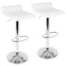 Ale White Adjustable Swivel Bar Stools Set of 2