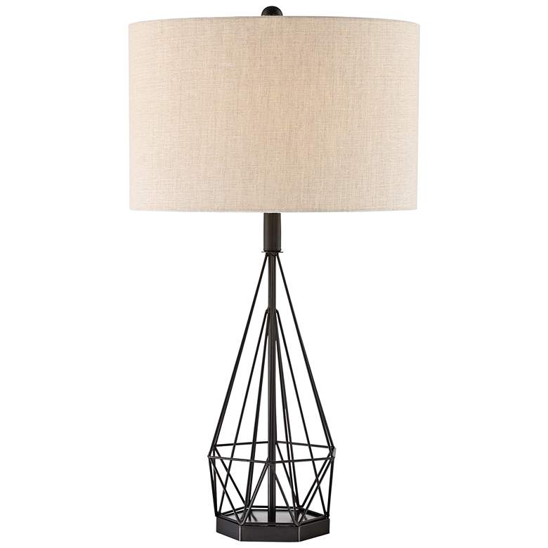 Lite Source Milton Matte Black Metal Table Lamp