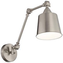 Mendes Brushed Nickel Hardwire Wall Lamp