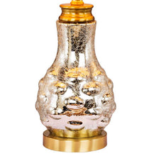 Melia Mercury Glass Bubbled Genie Bottle Accent Table Lamp