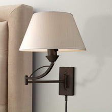 Elysburg Aged Bronze Plug-In Swing Arm Wall Lamp