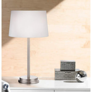 Elroy Modern  High Brushed Nickel Table Lamp