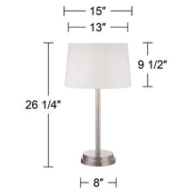 Elroy Modern  High Brushed Nickel Table Lamp