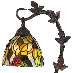 Cotulla Bronze Desk Lamp with Tiffany-Style Glass Shade