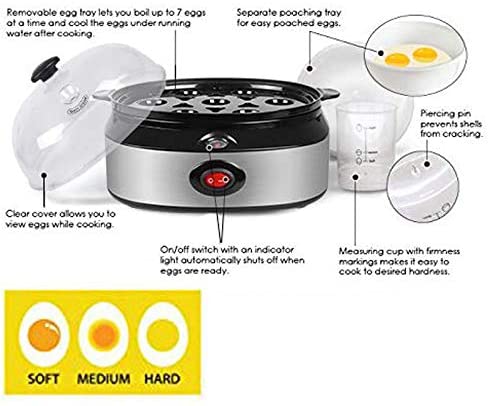 Electric Rapid 12 Eggs Cooker W/ Auto Shut Off – Modern Rugs and Decor