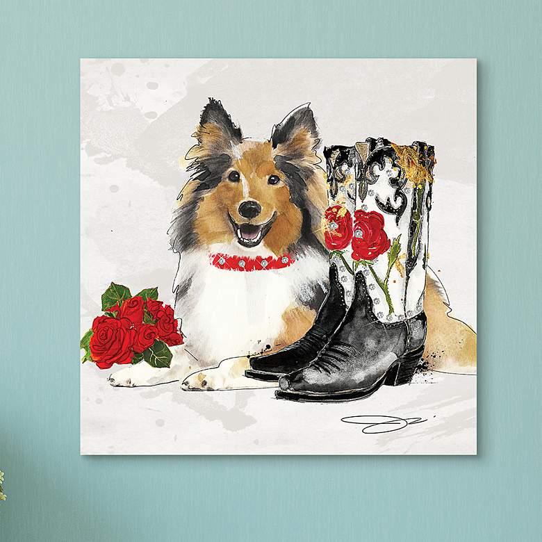 Collie Unframed 23 1/4