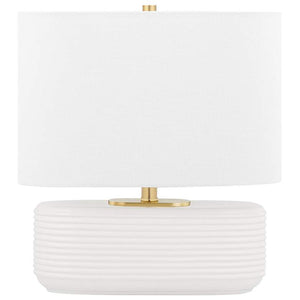 Janel 1 Light Table Lamp Wht