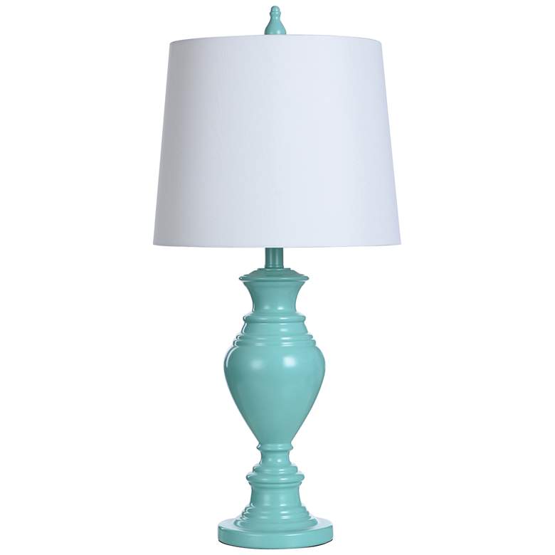 Vega Mint Blue Ocean Wave Ceramic Table Lamp