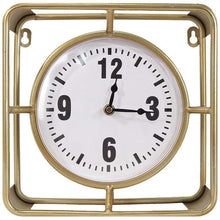 Forward Timing Gold 10" Square Table Clock