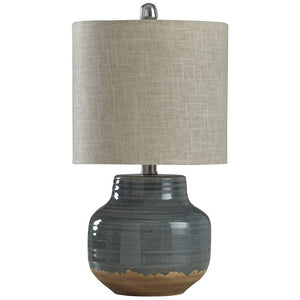 Prova Ceramic Table Lamp - Grey Finish