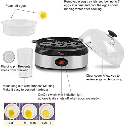 Electric Rapid 6 Eggs Cooker W/ Auto Shut Off – Modern Rugs and Decor