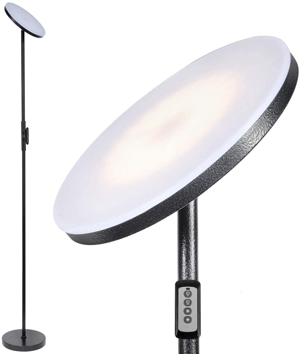 Floor Lamp With Remote Sky Led Modern Torchiere Tall - Temu