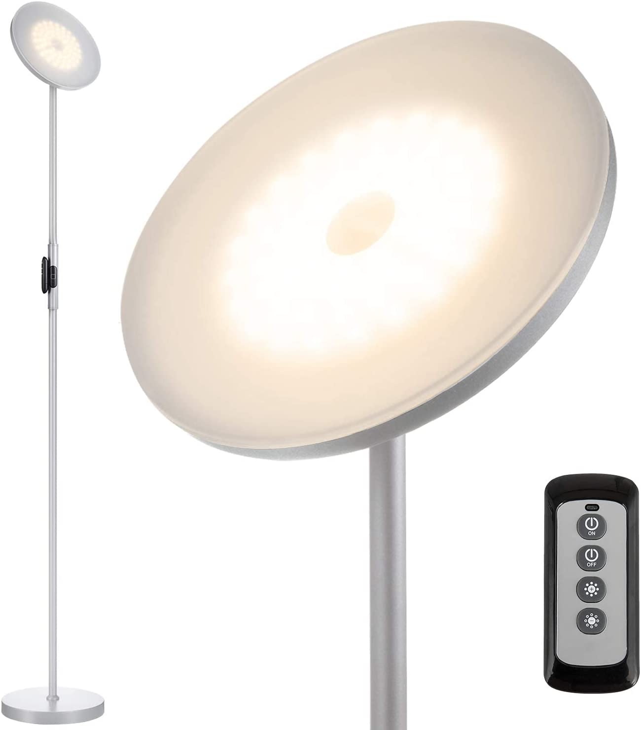 Bright Floor Lamps-Tall Standing Pole Light with Remote & Touch Contro –  Modern Rugs and Decor