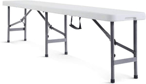 Giantex 6' Folding Bench Portable Plastic in/Outdoor Picnic Party Camping Dining Seat