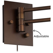 Vista Oil-Rubbed Bronze Plug-In Swing Arm Wall Lamp