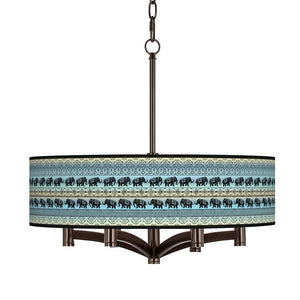 Ava 6-Light Bronze Pendant Chandelier