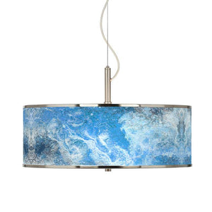 Ultrablue Giclee Glow 20" Wide Pendant Light