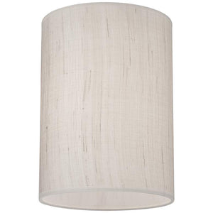 Brushed Nickel Ivory Cylinder Plug-In Swing Arm Wall Lamp