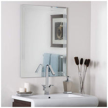 Frameless Tri-Bevel 23 1/2" x 31 1/2" Wall Mirror