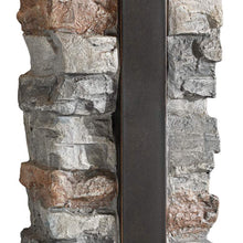 Kodiak Stacked Stone Concrete Outdoor Table Lamp