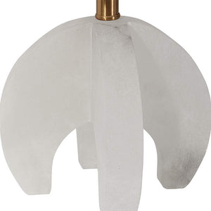 Alanea Polished Alabaster Accent Buffet Table Lamp