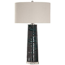 Chamila Aged Teal Glaze Ceramic Table Lamp