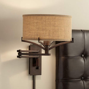 Tremont Bronze Metal Swing Arm Wall Lamp