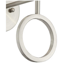 Amidon Brushed Nickel Drop Ring Plug-In Wall Lamps Set of 2