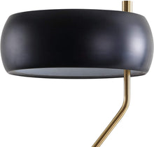 Oskar 22.5" Moody Metal LED Desk Lamp Black/Brass Gold