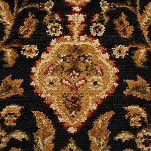 Traditional Black Soft Area Rug