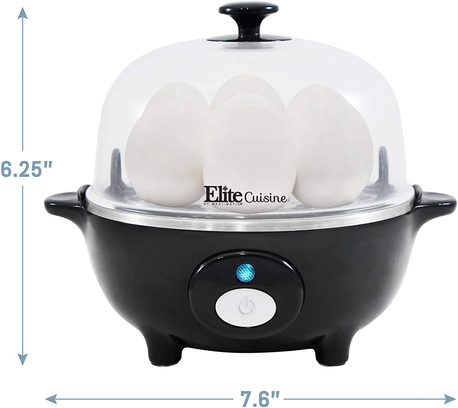 Easy Electric Egg Poacher, Cooker W/ Auto-Shut off, Buzzer, 7 Egg