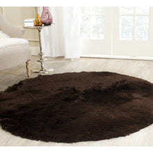 Premium Handmade Silken Chocolate Plush Shag Area Rug