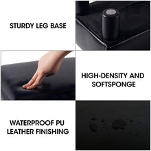 Footstool Footrest PU Leather Modern Seat Chair Small Ottoman Stool