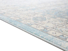 Kingsbury Collection Oriental Blue Traditional Soft Area Rug