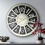 Kester 24" Wide Industrial Metal Wall Clock