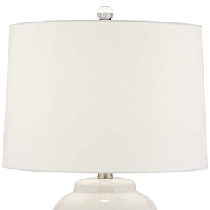 Serenity Milk White Ceramic Accent Table Lamp