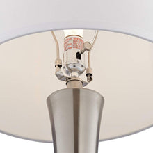 Hudson Brushed Nickel Metal Modern Table Lamp