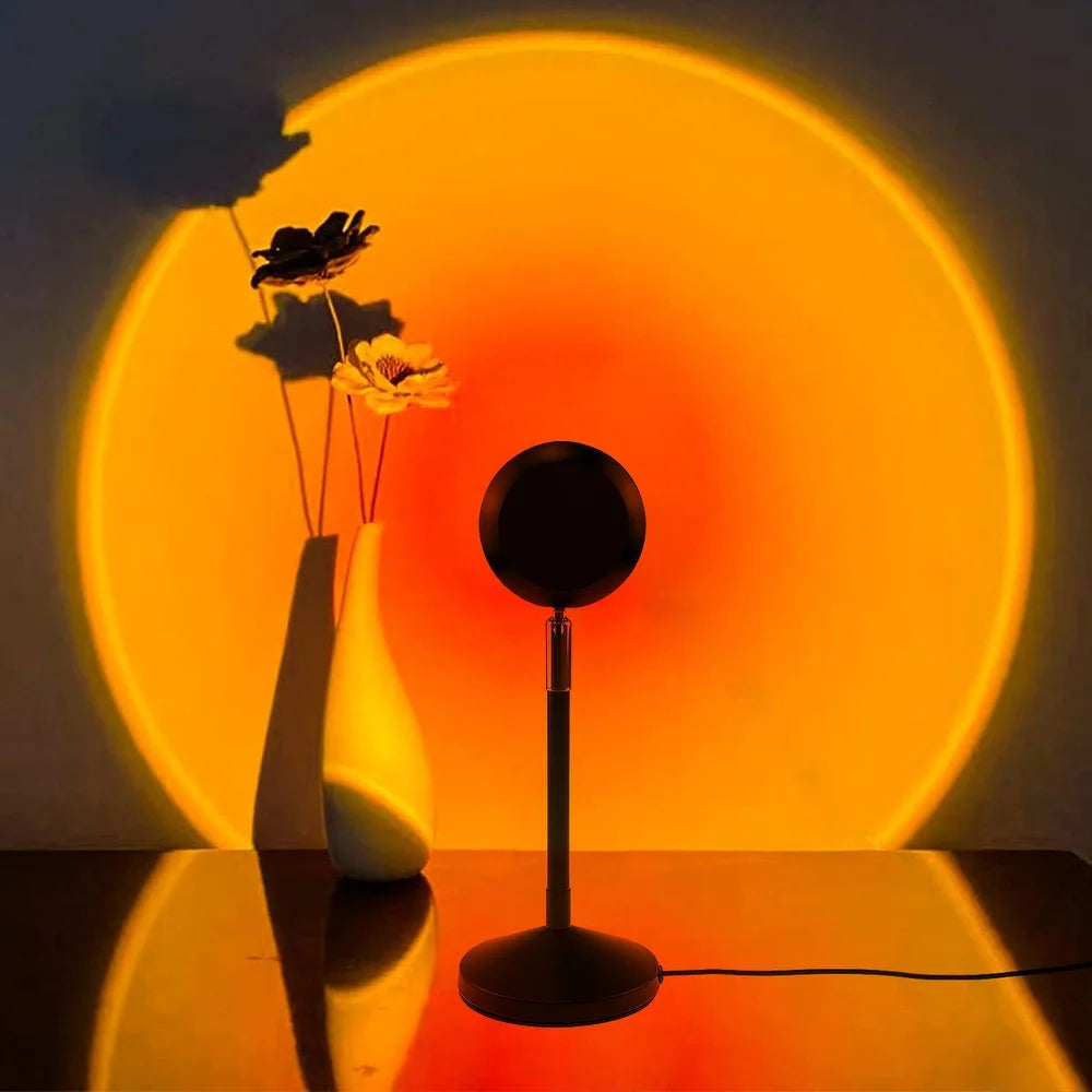 Black Sunset Projector Floor Lamp