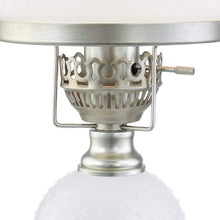 Billy 16" High White Milk Glass Hurricane Lamps - Set of 2