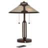 Samuel Mica Shade Mission Plug-In Swing Arm Wall Lamp with Cord Cover