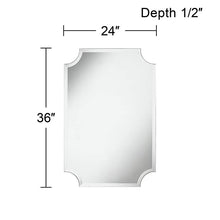 Brix 24" x 36" Frameless Cut Corner Vanity Mirror