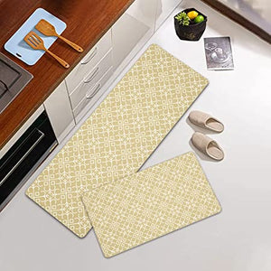 Artnice Kitchen Floor Mats 2 Piece,Floral Anti Fatigue Kitchen Rugs,Cu –  Discounted-Rugs