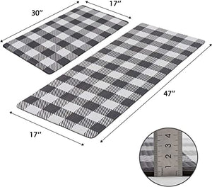 ROSMARUS Kitchen Mat Set 2 Piece, Cushioned Anti Fatigue Kitchen Rugs –  Joanna Home