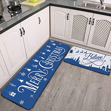 Fall Gnome Kitchen Mat Set of 2 Non Slip Thick – Modern Rugs and Decor