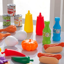 115-Piece Deluxe Tasty Treats Pretend Play Food Set, Plastic Grocery and Pantry Items