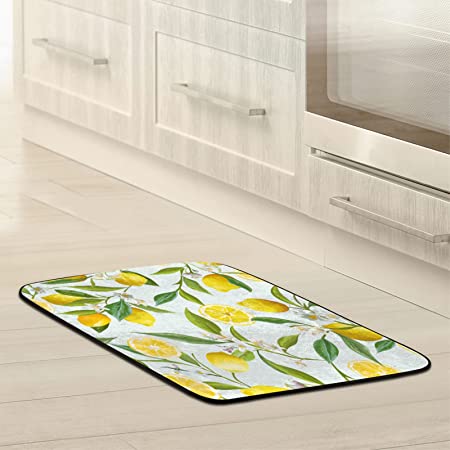 J&V Textiles Kitchen Runner Rugs Anti-Fatigue mats,,Non Slip Waterproof Ergonomic Comfort Mat for Kitchen, Floor Home, Office, Sink, Laundry