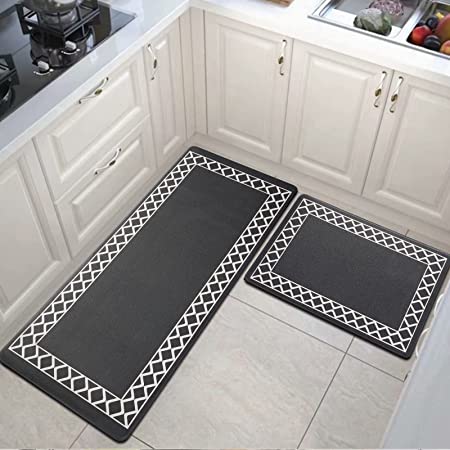 Kitchen Rugs and Mats, 2 PCS Non Slip Cushioned Anti Fatigue Washable –  Modern Rugs and Decor